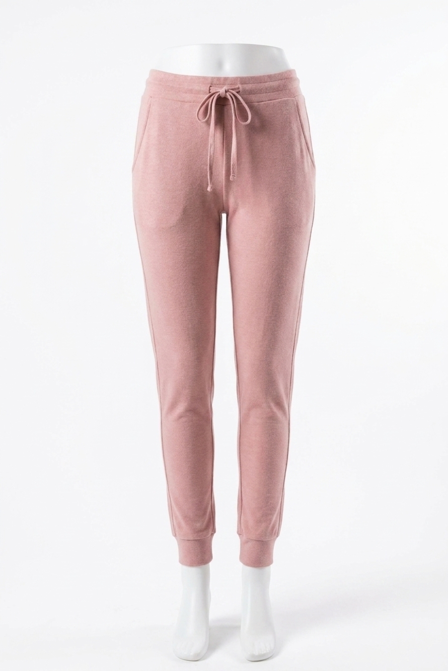 NEW AMPERSAND AVE performance fleece joggers in rose pink
